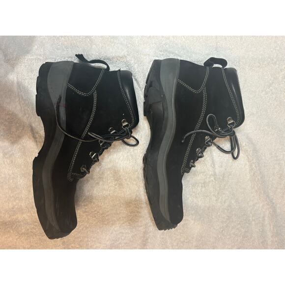 Steve Madden black shoe size 8.5 Suspend Black Nubuck 8 1/2 - Picture 3 of 16